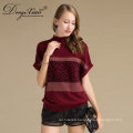 Wool Overs Women'S Cashmere & Merino Wool Crew Neck Wool Knitted Pullover Korean Sweater